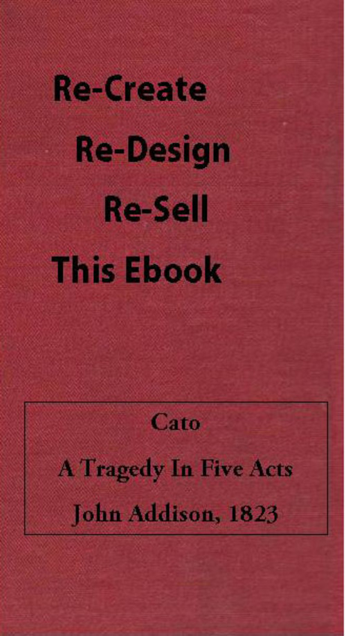Product picture CATO, A tragedy in Five Acts
